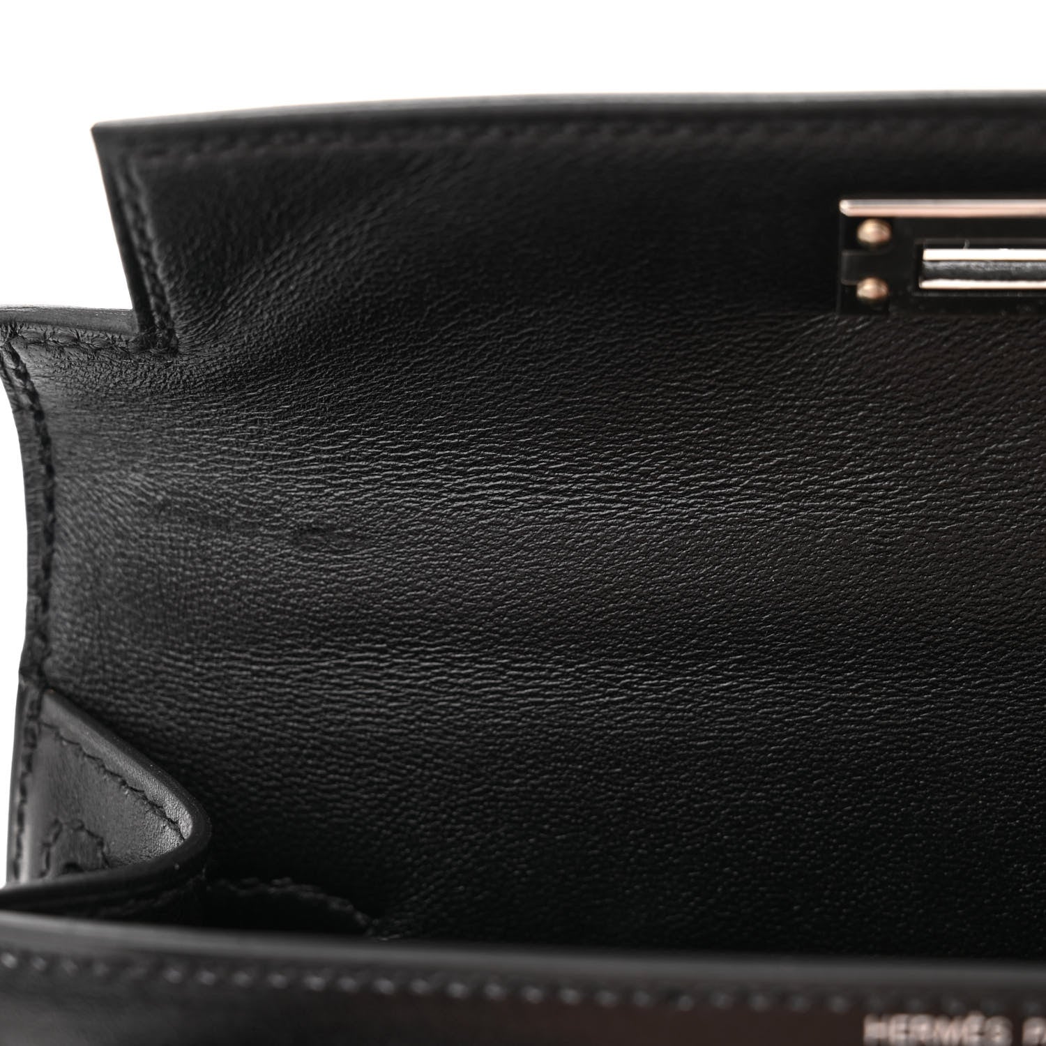 Hermes Box Studded Clouté Mini Kelly Sellier 20 Black 12 of 12