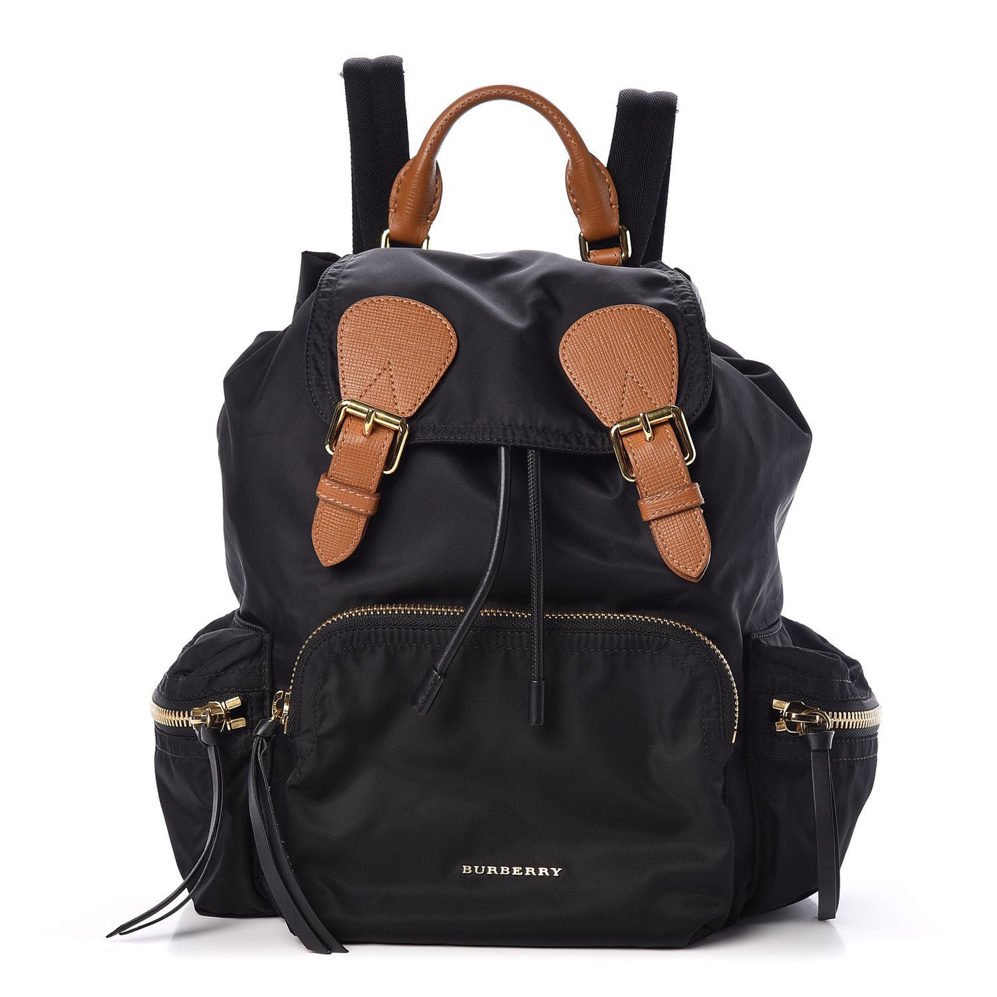Nylon Medium Rucksack Backpack Black
