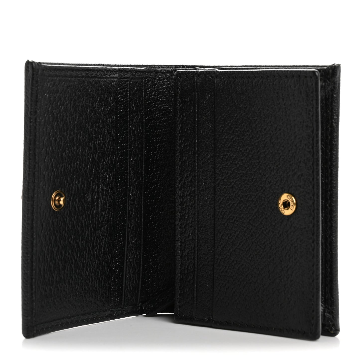 Wonka Grain Calfskin Diana Card Case Wallet Black