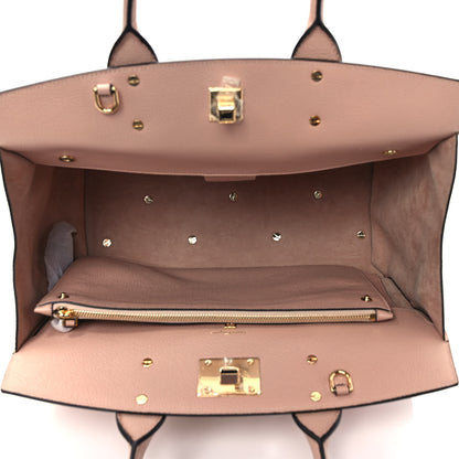 Salvatore Ferragamo Hammered Calfskin Medium Studio Top Handle Bag Ameretti 5 of 11