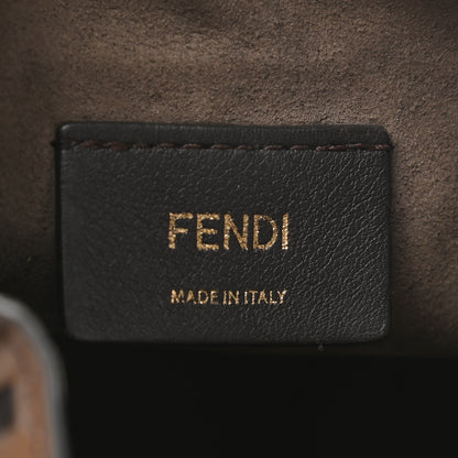 Fendi Vitello Liberty F is Fendi Bi-Color FF 1974 Embossed Mini Mon Tresor Bucket Bag Maya Black 6 of 11