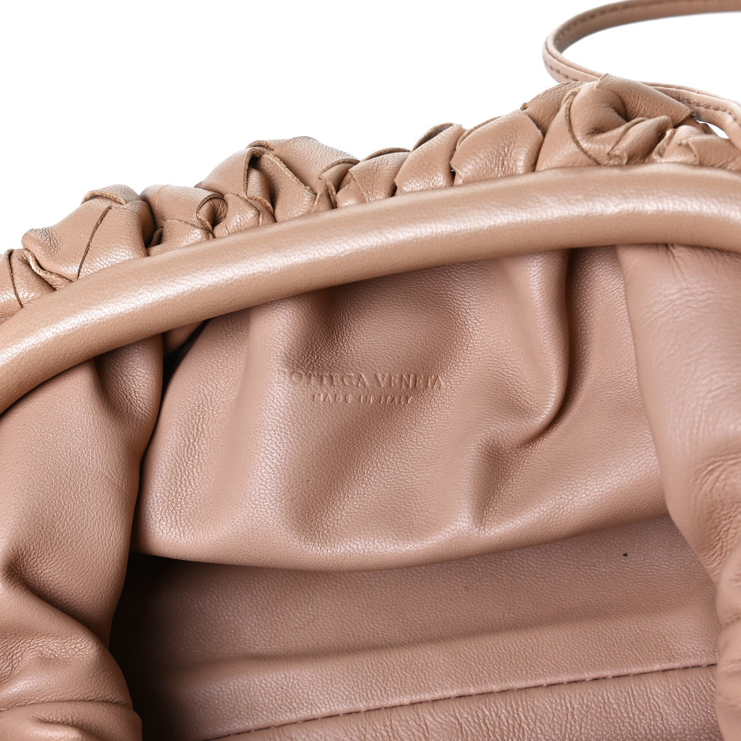 Bottega Veneta Nappa Intrecciato The Mini Pouch Sandalwood 6 of 9