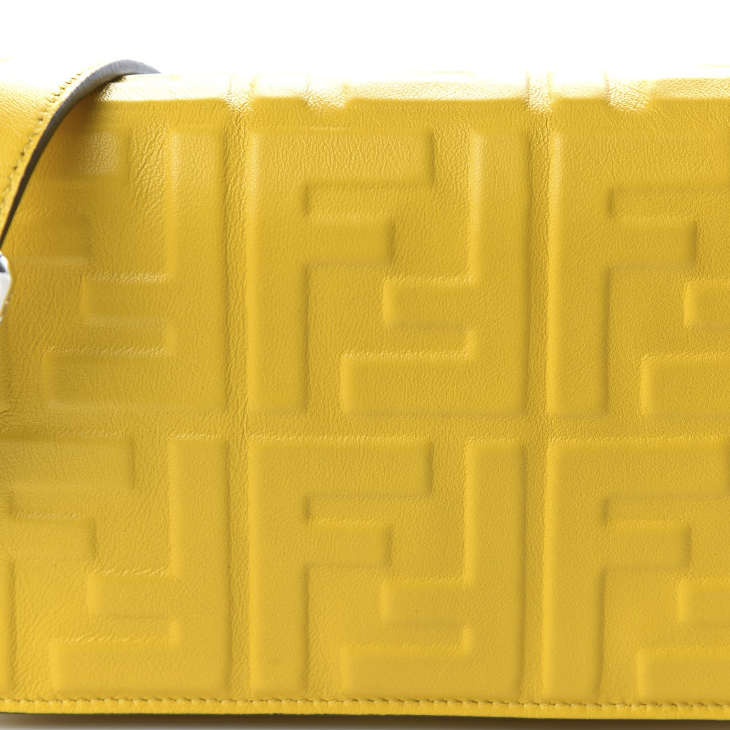 Fendi Nappa FF 1974 Embossed Mini Expandable Flap Bag Mimosa 10 of 10