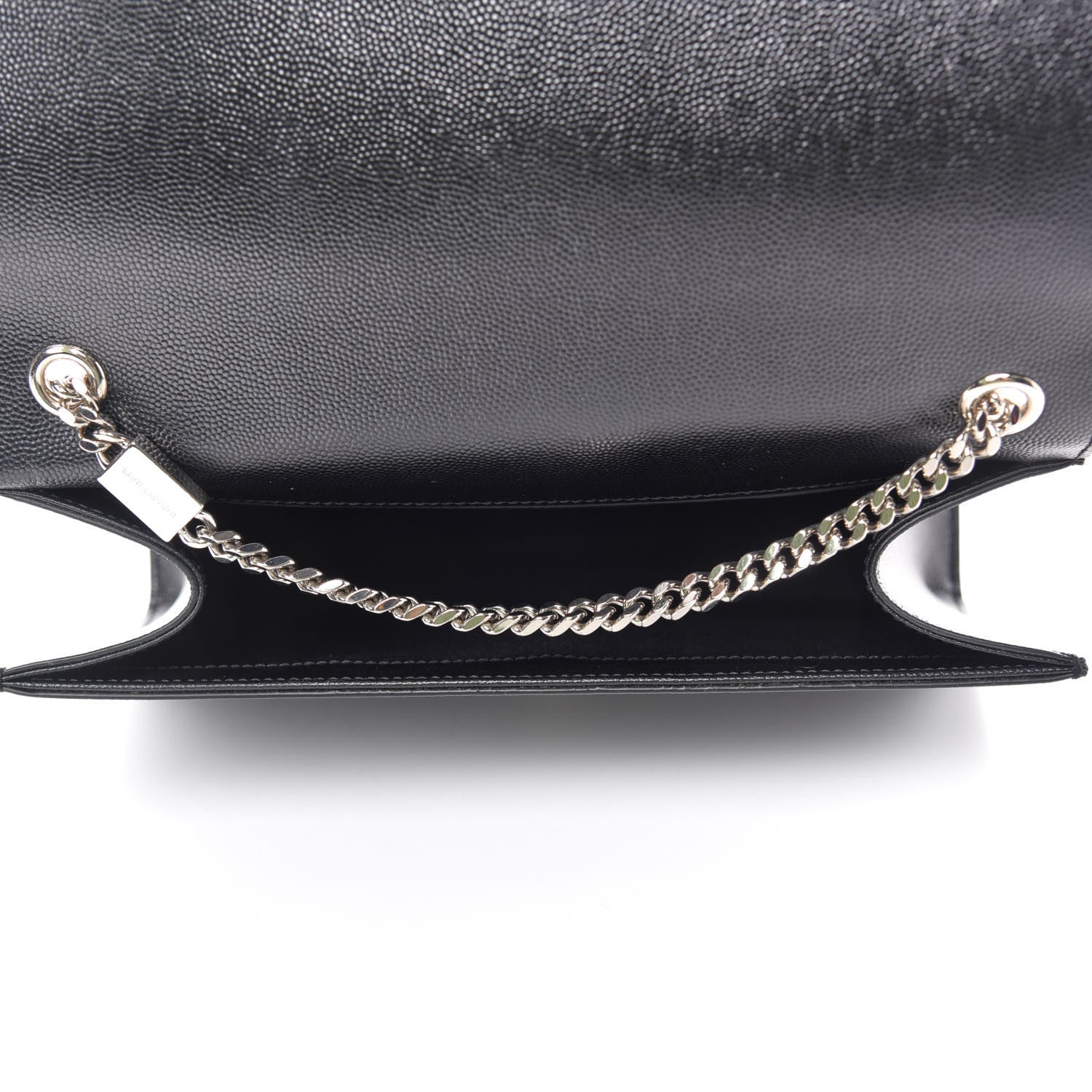 Saint Laurent Grain De Poudre Medium Classic Monogram Kate Satchel Black 5 of 11