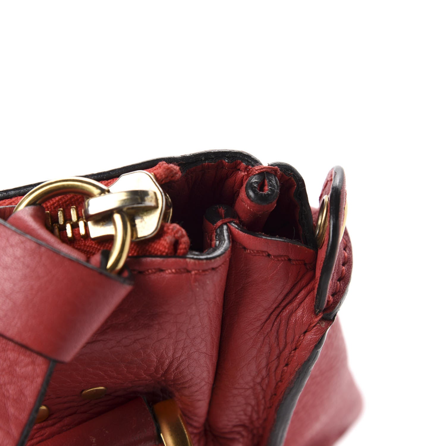 Chloe Calfskin Medium Marcie Satchel Red 8 of 14