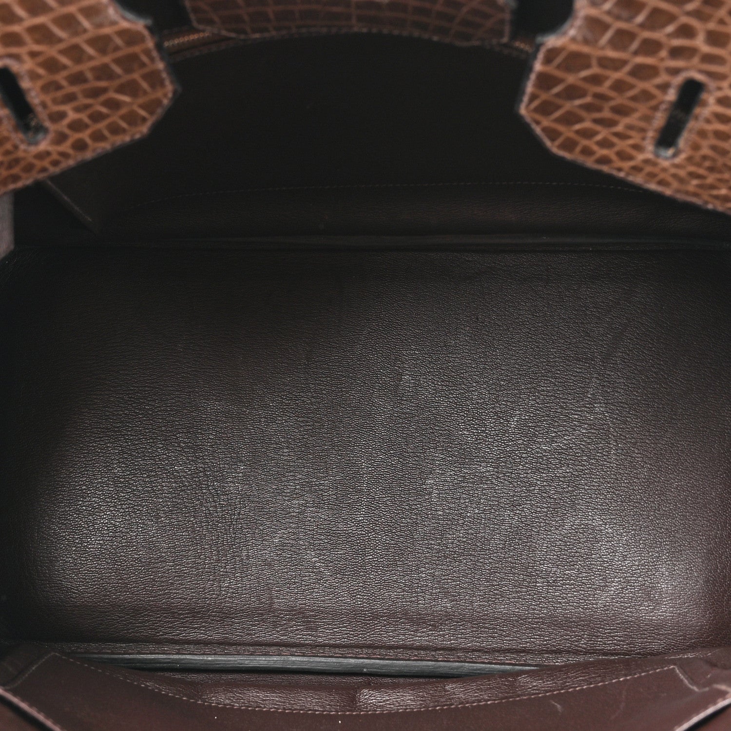 Hermes Matte Porosus Crocodile Birkin 35 Chocolate 5 of 14