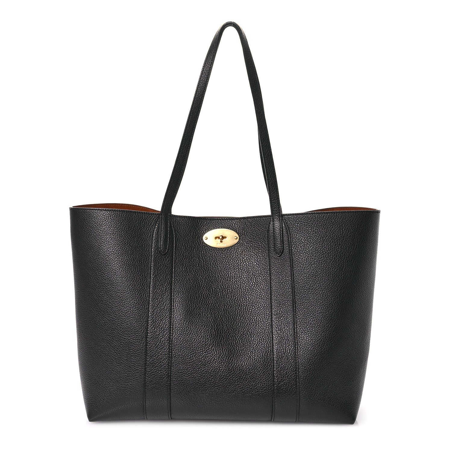 Mulberry Small Classic Grain Bayswater Tote Black 1 of 12