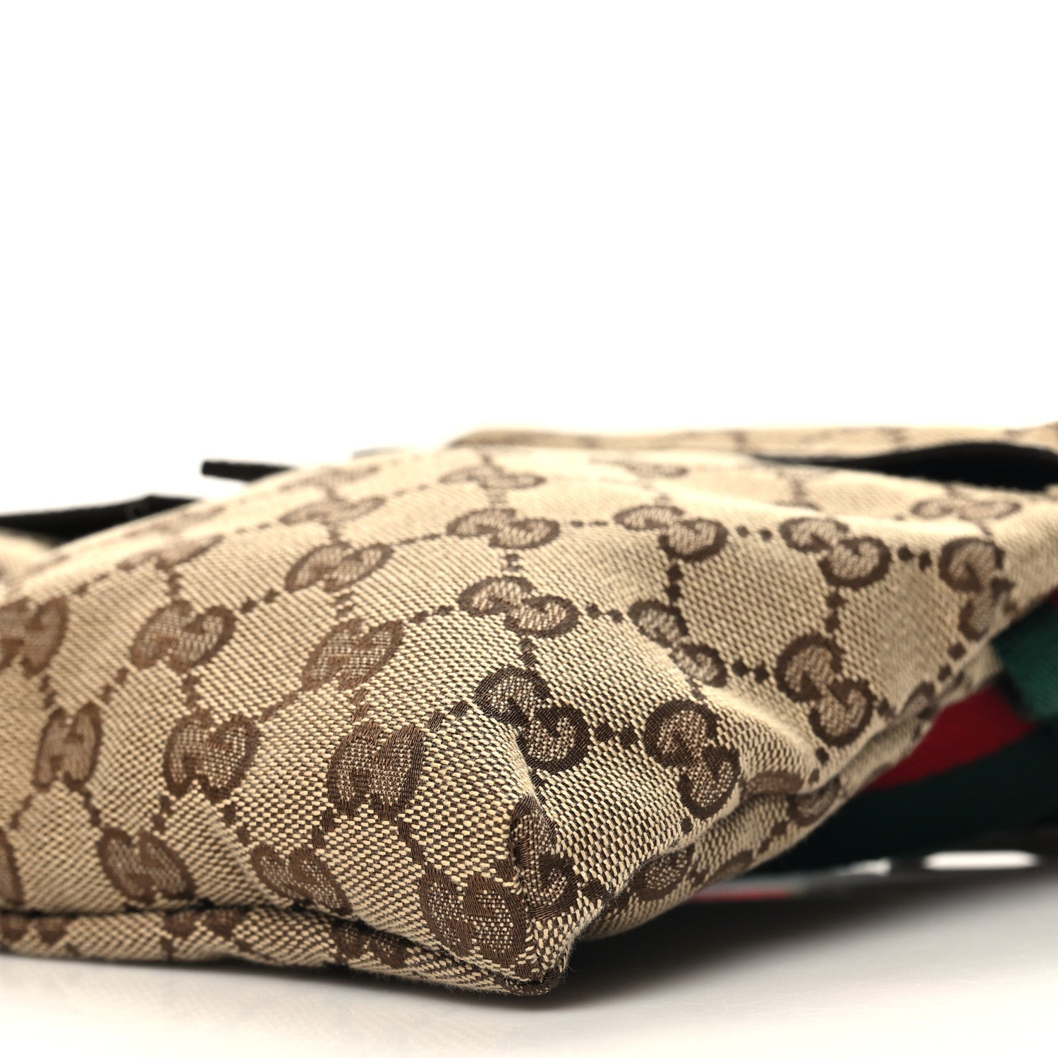 Gucci GG Monogram Web Double Pocket Belt Bag Dark Brown 10 of 10