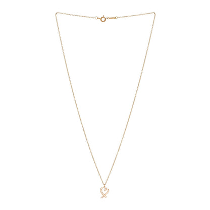Tiffany 18K Rose Gold Diamond Mini Paloma Picasso Loving Heart Pendant Necklace 3 of 5