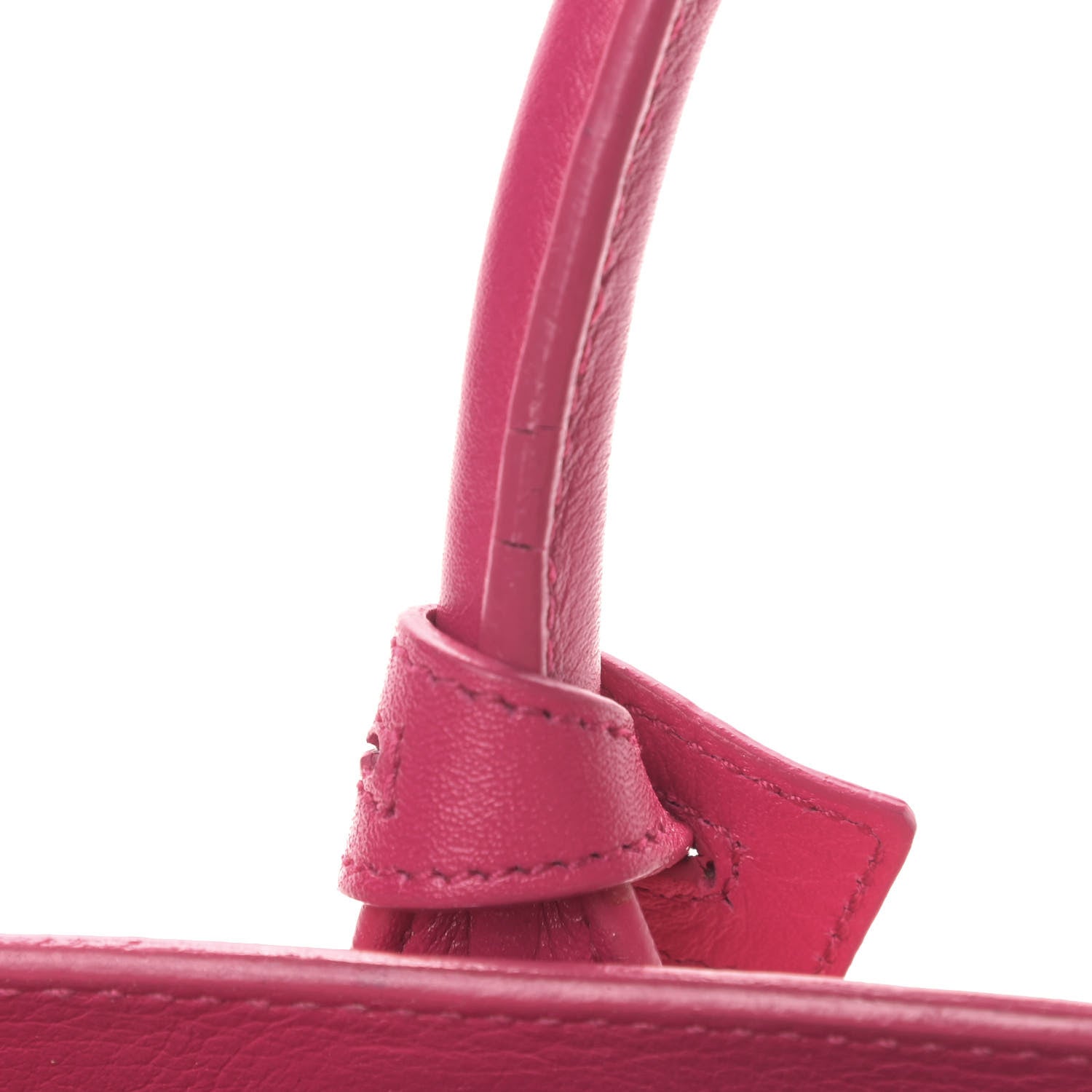 Saint Laurent Calfskin Nano Sac De Jour Lipstick Fuchsia 13 of 14