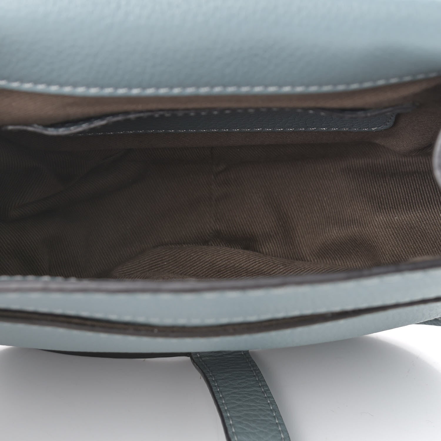 Chloe Calfskin Mini Marcie Round Crossbody Bag Rainy Blue 3 of 10