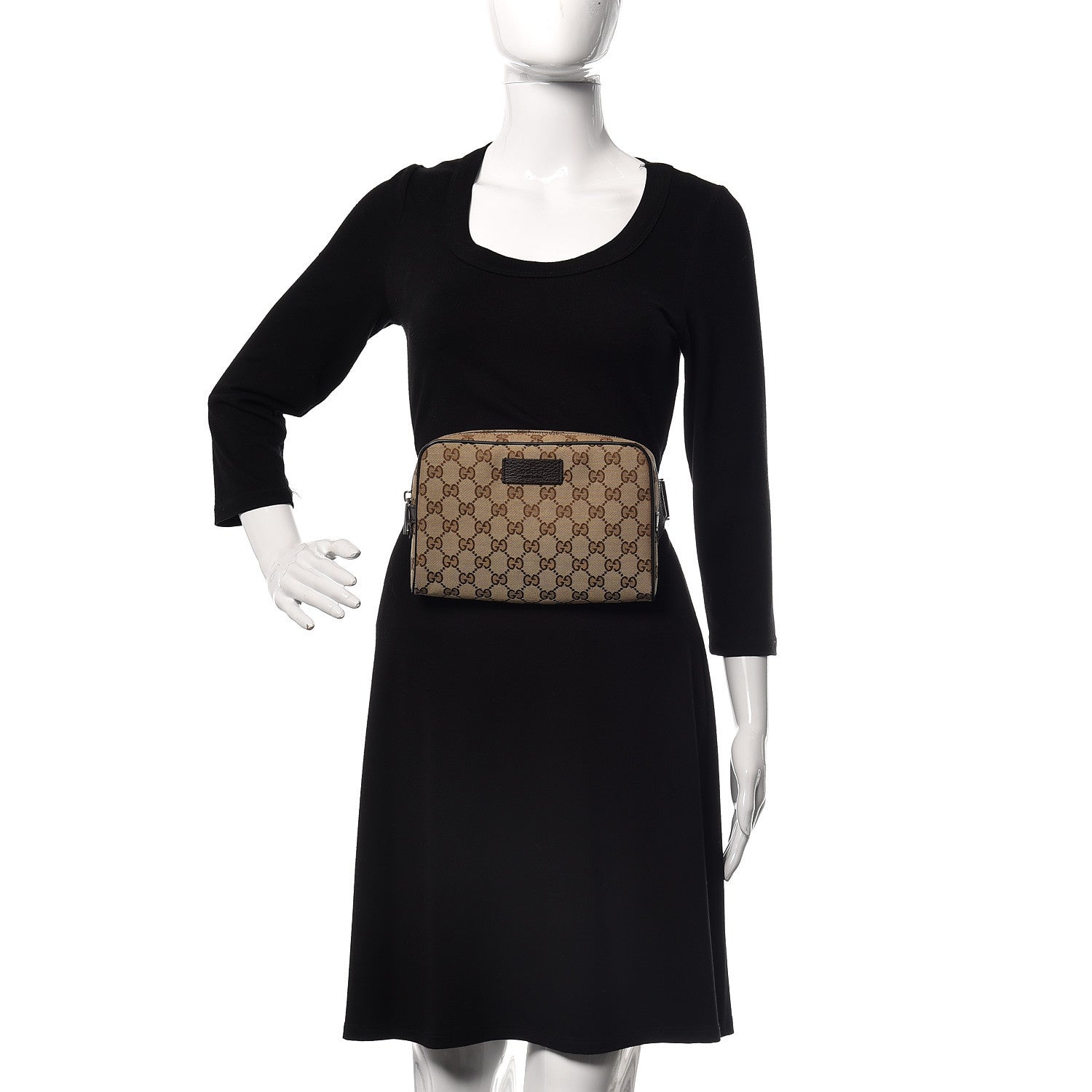 Gucci Monogram Belt Bag Dark Brown 3 of 8