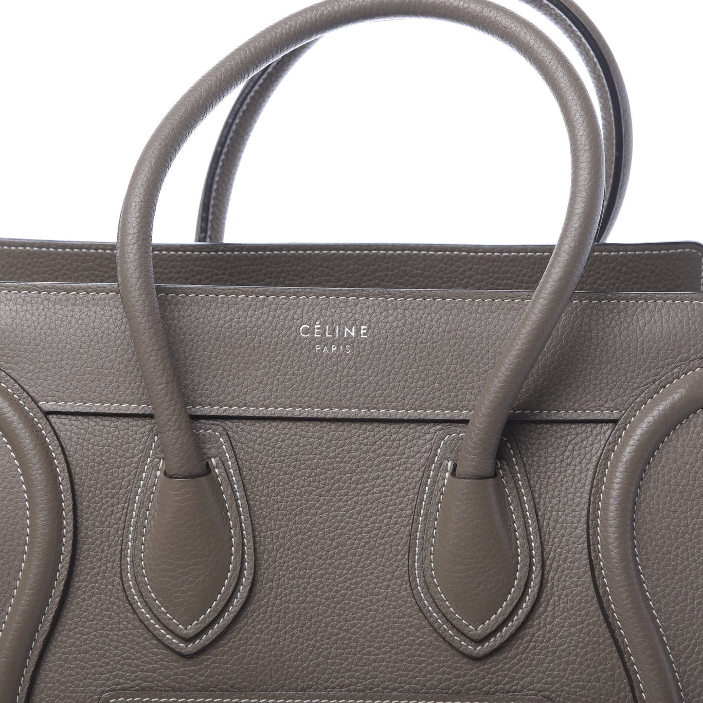 Drummed Calfskin Micro Luggage Souris