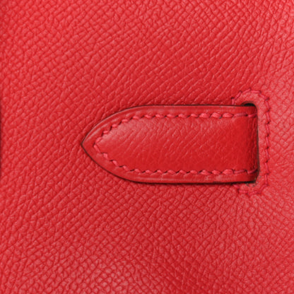 Hermes Epsom Birkin 30 Rouge Casaque 10 of 32