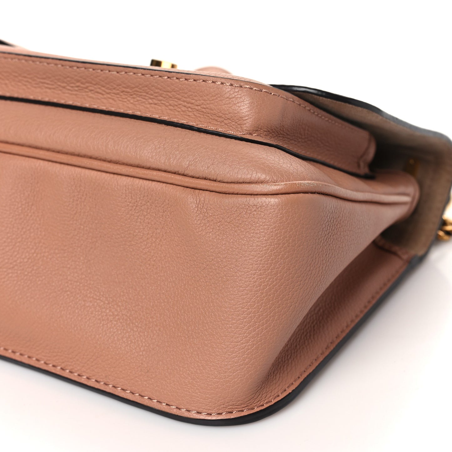 Grained Calfskin Lockme Chain Bag PM Rose Silk