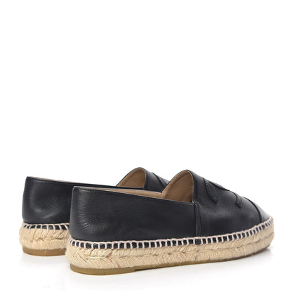 Chanel Lambskin CC Espadrilles 37 Black 4 of 14
