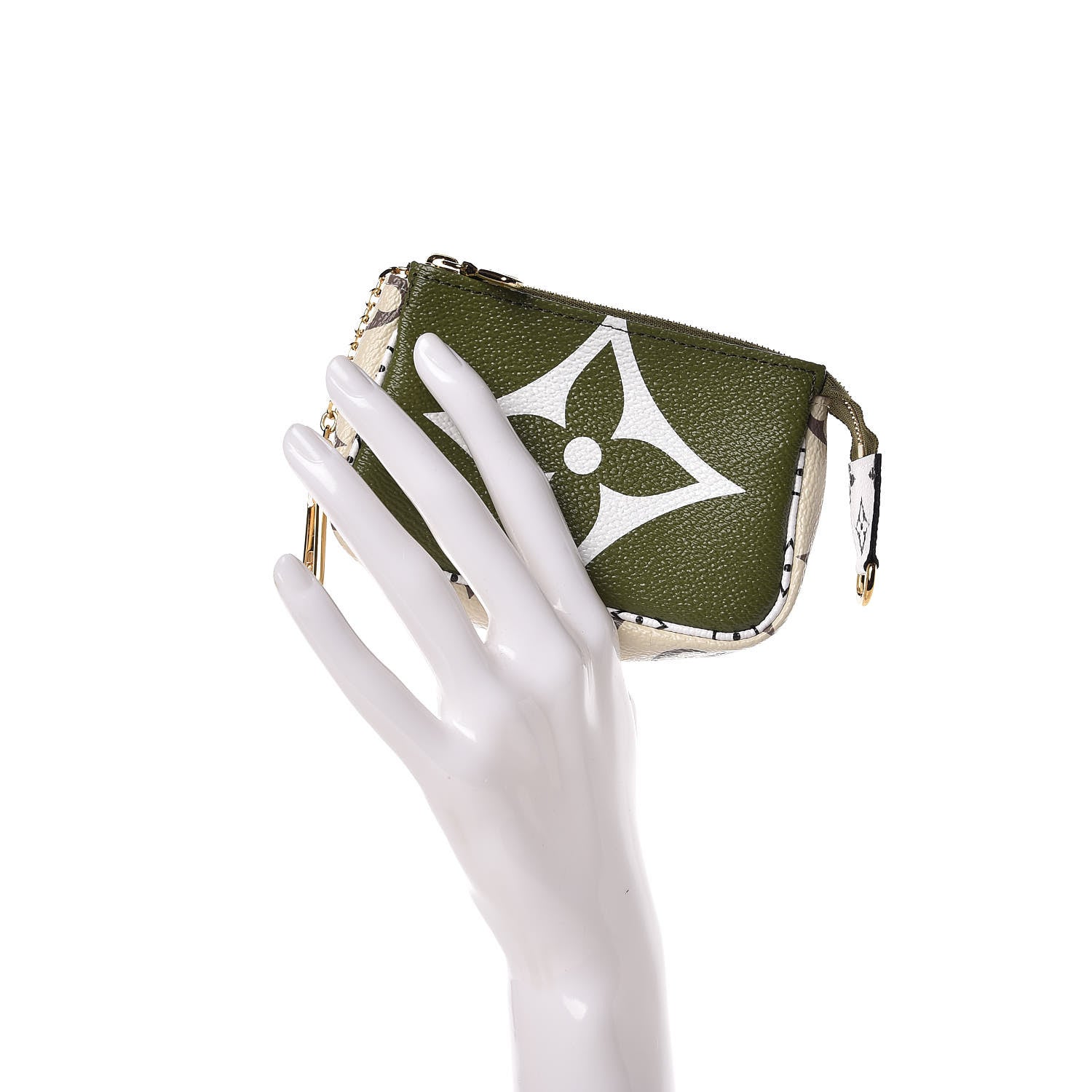 Louis Vuitton Monogram Giant Micro Pochette Accessories Kaki White 2 of 9
