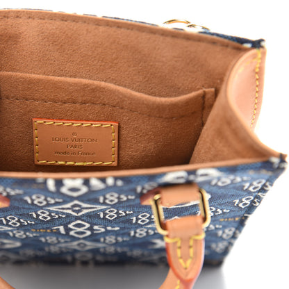 Louis Vuitton Jacquard Since 1854 Petit Sac Plat Blue 6 of 10