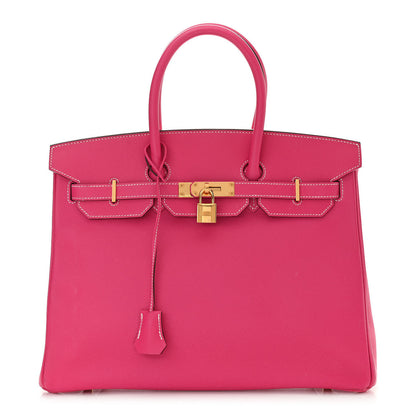 Hermes Epsom Birkin 35 Rose Tyrien 1 of 14