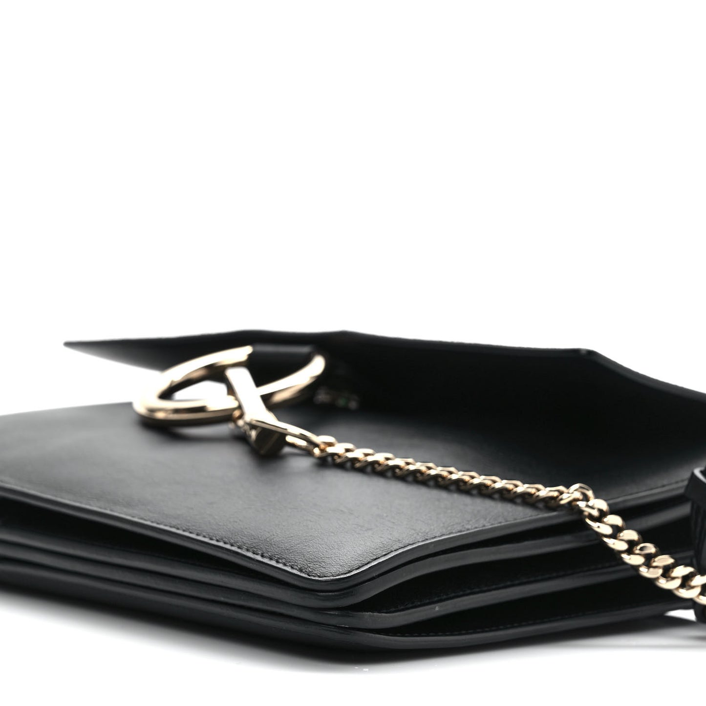 Suede Calfskin Medium Faye Shoulder Bag Black