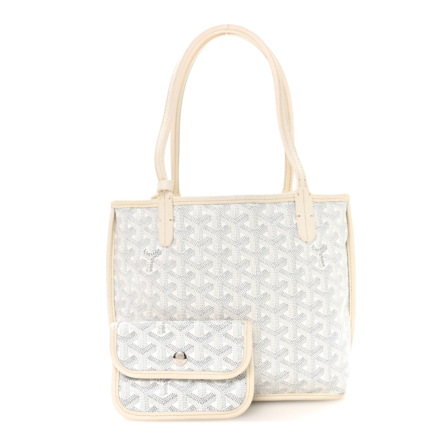 Goyardine Reversible Mini Anjou White