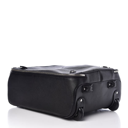 Balenciaga Grained Calfskin Classic Hardware Voyage Carry On Trolley Black 4 of 12