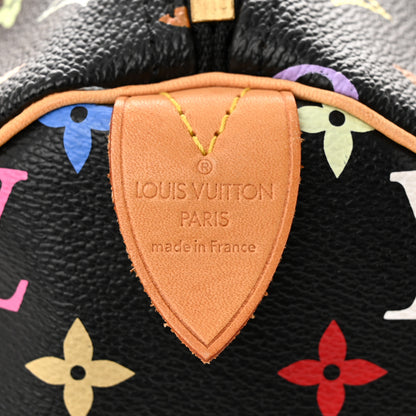 Louis Vuitton LOUIS VUITTON Monogram Multicolor Speedy 30 Black 6 of 9