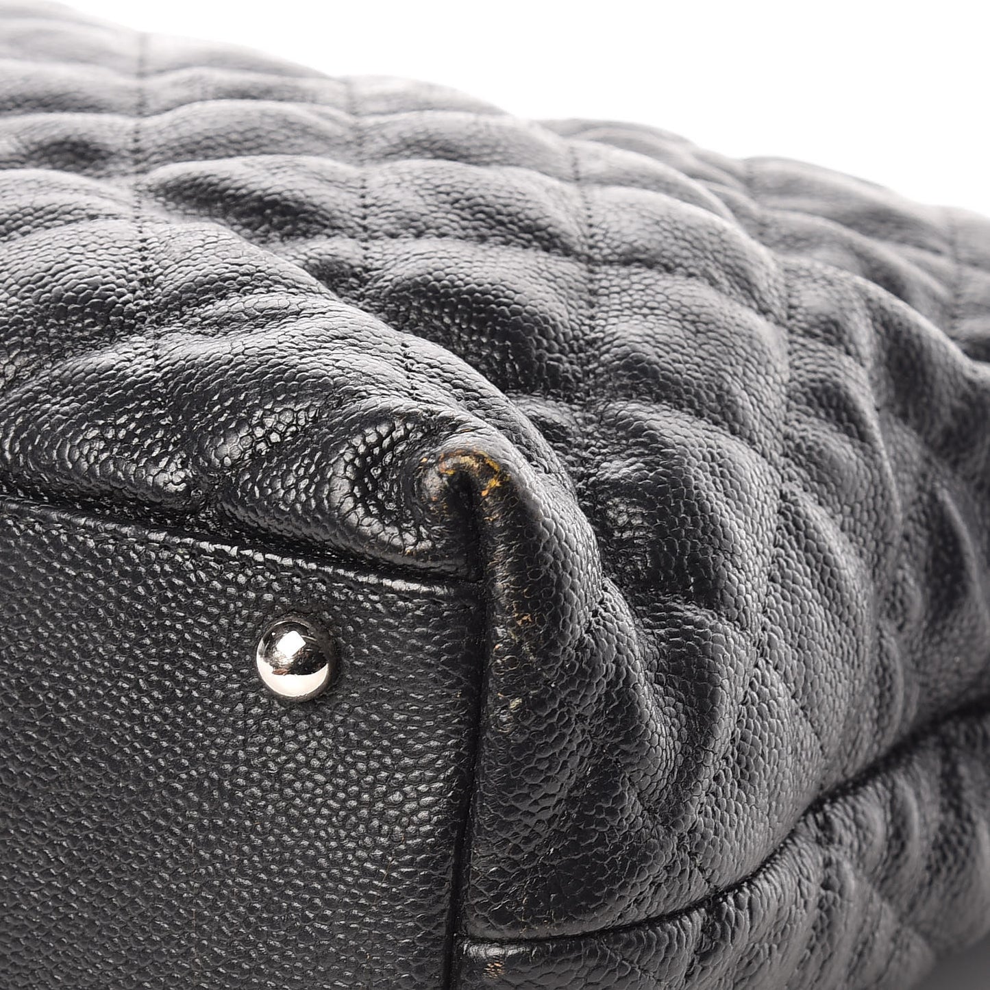 Caviar Quilted French Riviera Hobo Black