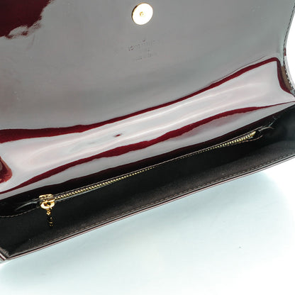 Louis Vuitton Patent Sobe Clutch Amarante 5 of 7