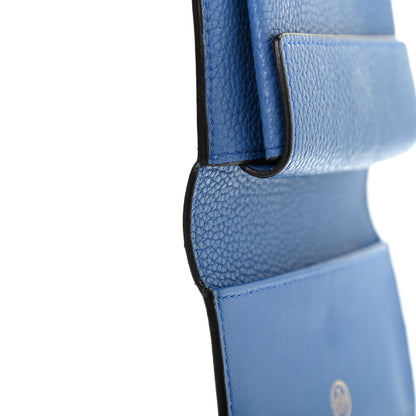 Mulberry Small Classic Grain Tri-fold Wallet Blue 9 of 13