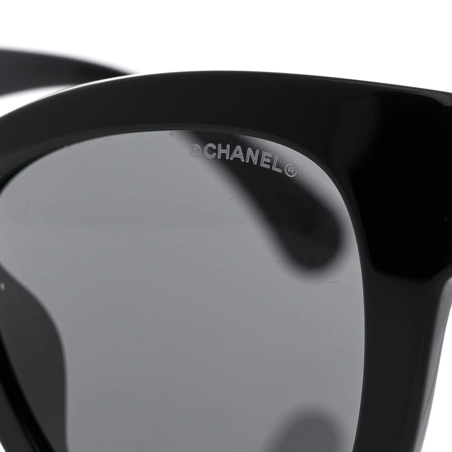 Chanel Acetate Square CC Heart Sunglasses 5478-A Black 7 of 8