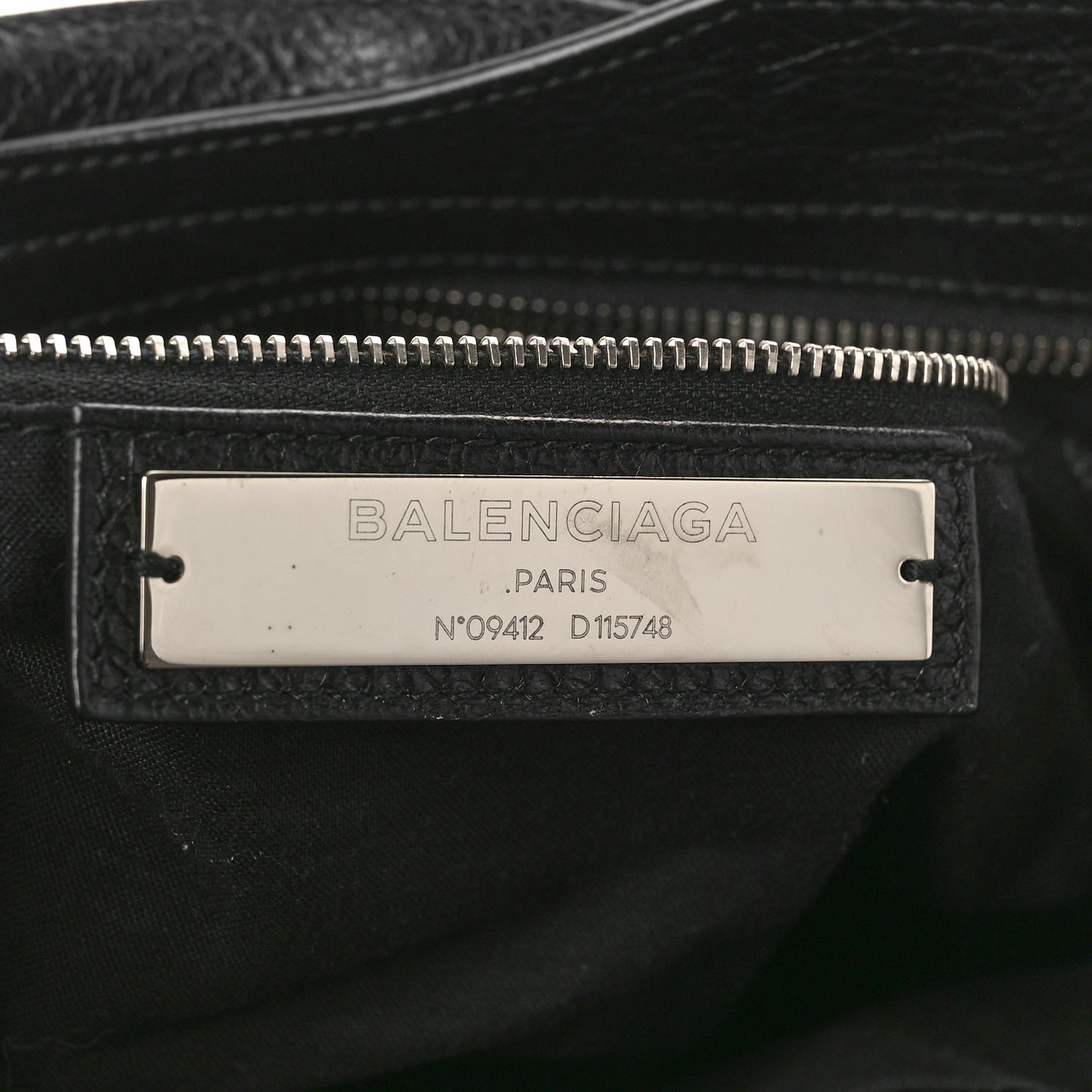 Agneau Classic Silver Hardware City Black