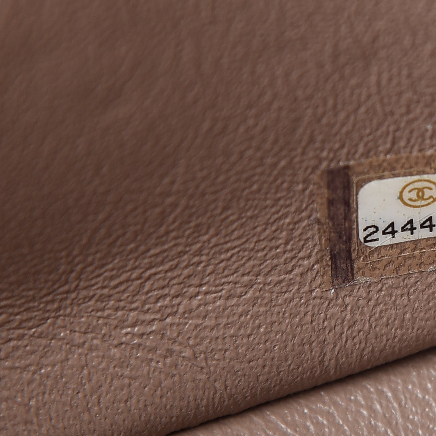 Chanel Lambskin Quilted Mini Square Flap Dark Beige 7 of 9