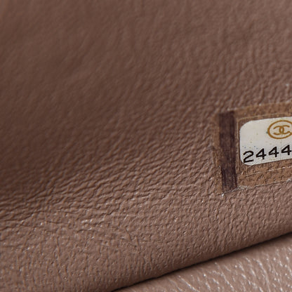 Chanel Lambskin Quilted Mini Square Flap Dark Beige 7 of 9