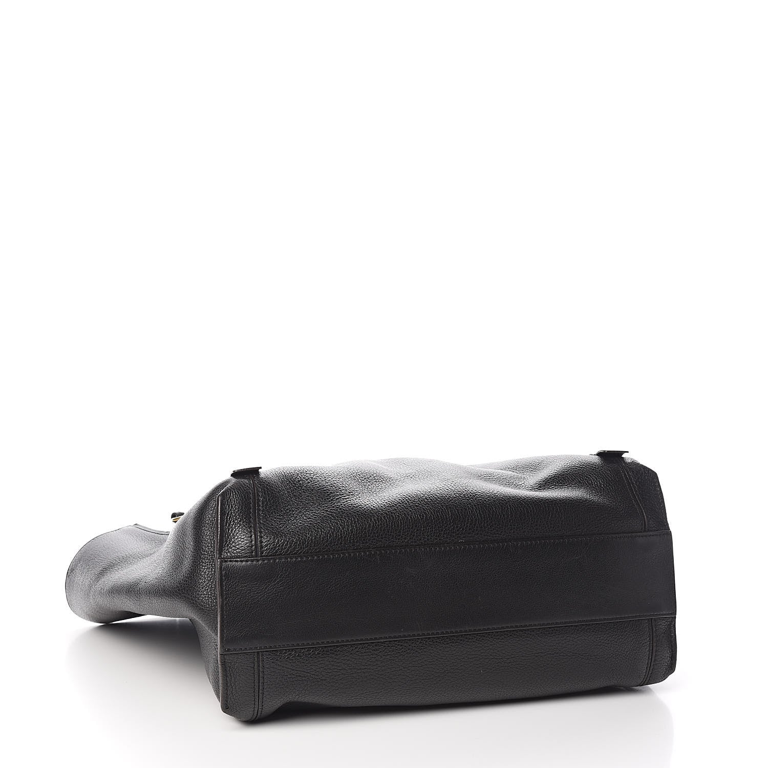 Chloe Smooth Calfskin Medium Milo Shopping Tote Black 3 of 12