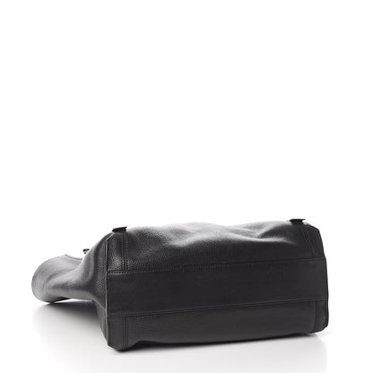 Chloe Smooth Calfskin Medium Milo Shopping Tote Black 3 of 12