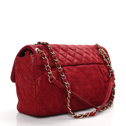 Chanel Iridescent Calfskin Large Chic Quilt Flap Red 3 of 9