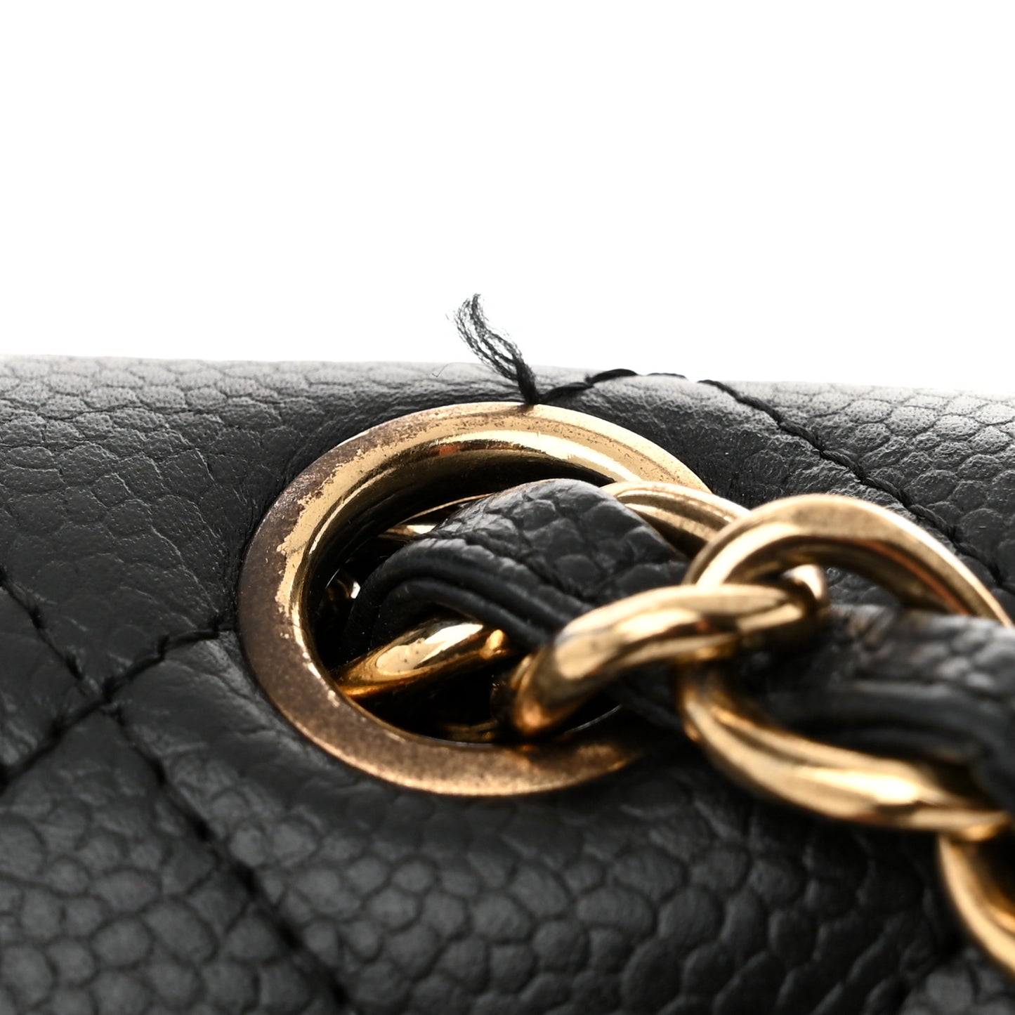 Caviar Quilted Maxi Double Flap Black