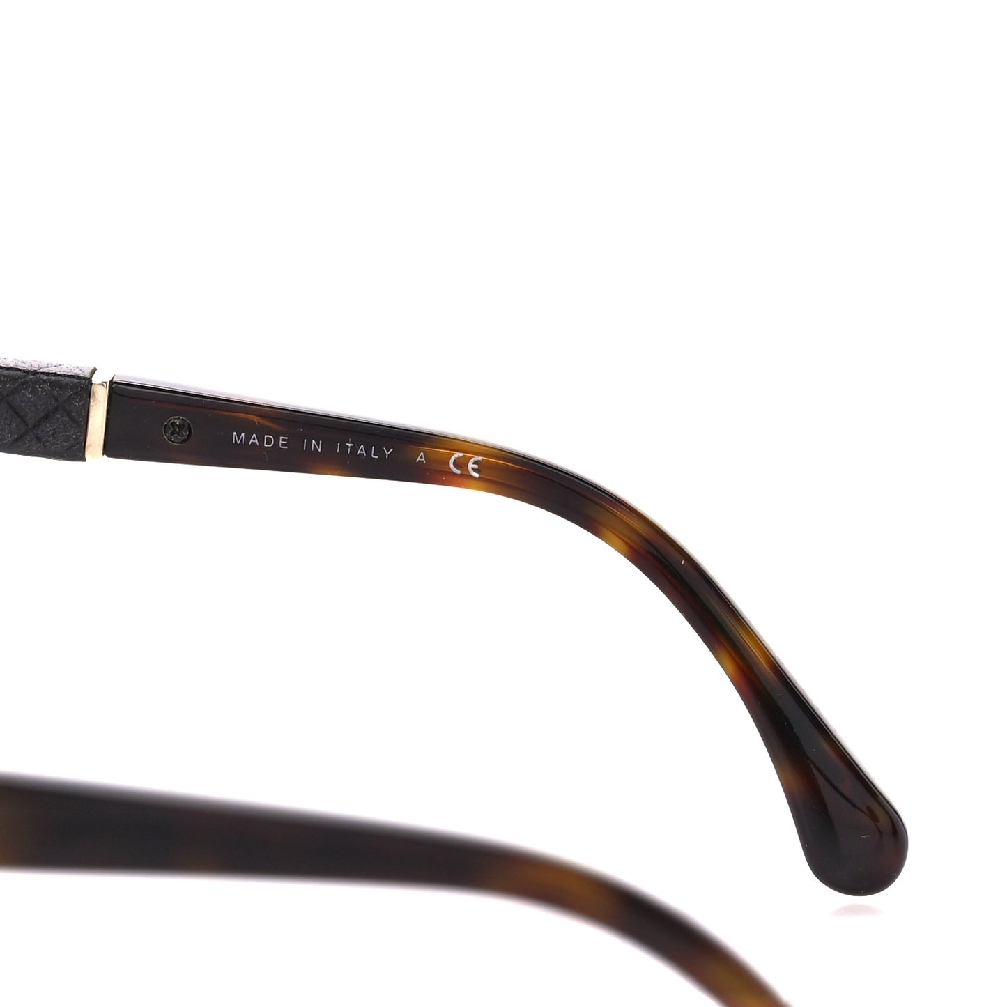 Acetate Quilted CC Sunglasses 5225-Q Tortoise