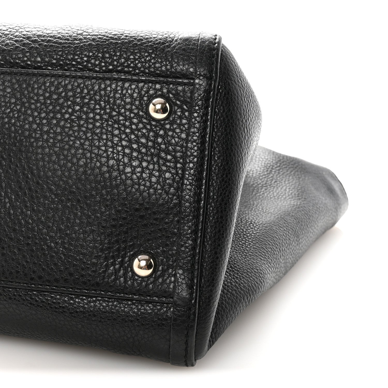 Gucci Pebbled Calfskin Medium Soho Shoulder Bag Black 10 of 10