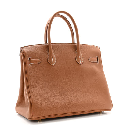 Hermes Togo Birkin 30 Gold 2 of 10