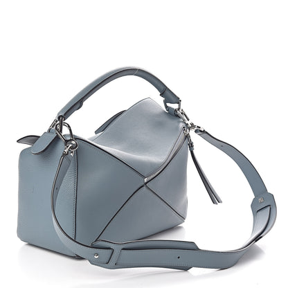 Loewe Calfskin Medium Puzzle Bag Stone Blue 3 of 9