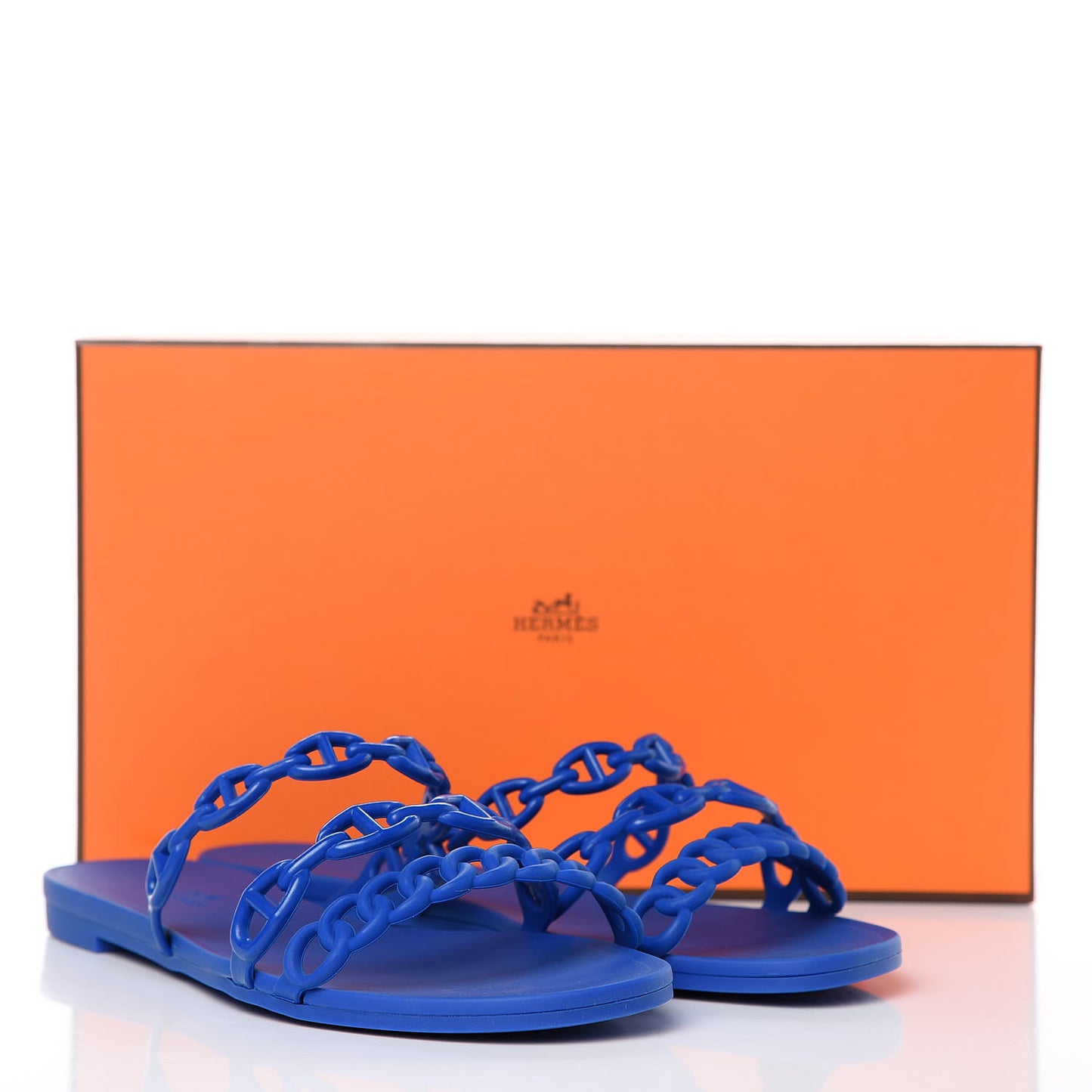 Rubber Chaine d'Ancre Rivage Sandals 37 Bleu Smalt
