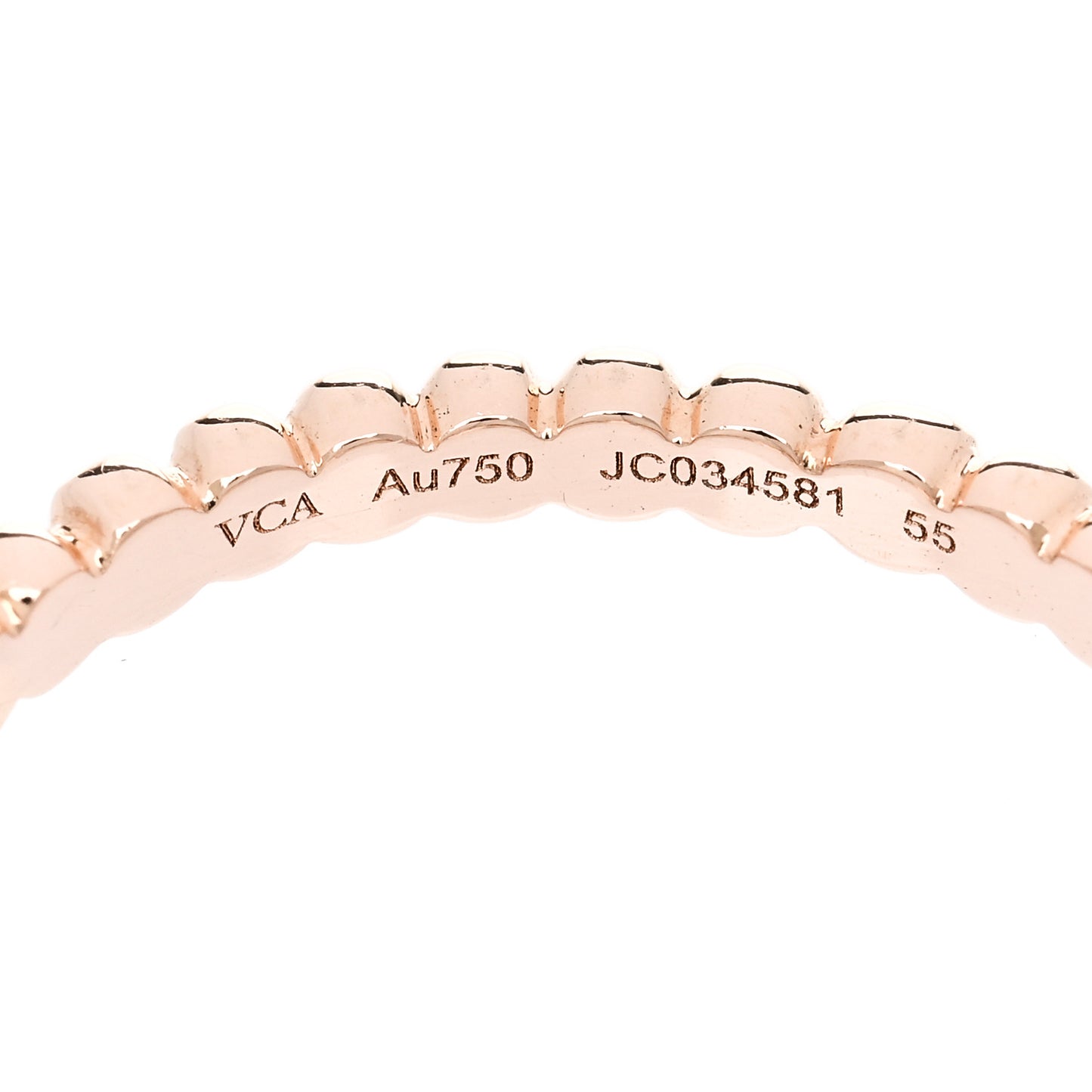 18K Rose Gold Small Perlee Ring 55 7.25
