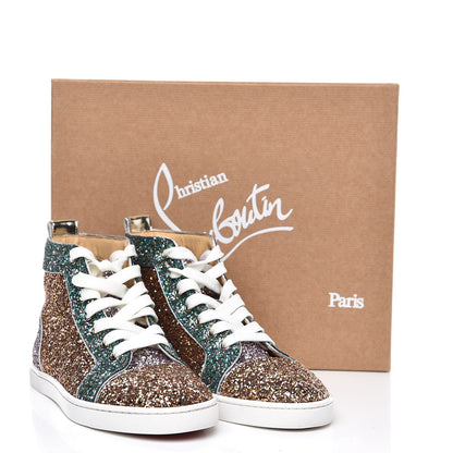 Christian Louboutin Bip Bip Glitter Womens Orlato Flat Sneakers 37.5 Multicolor 9 of 9