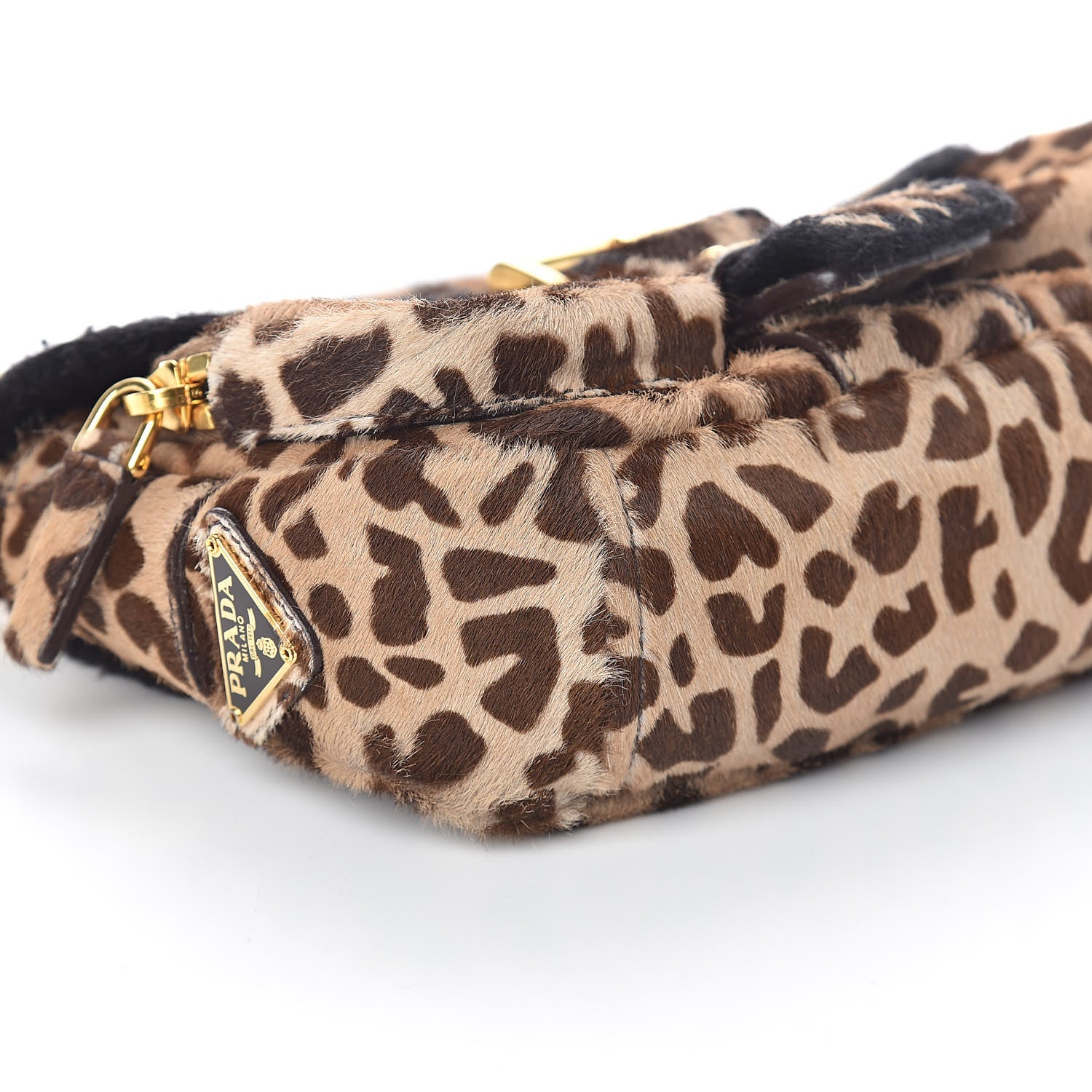 Prada Calf Hair Giraffe Print Shoulder Bag 7 of 8