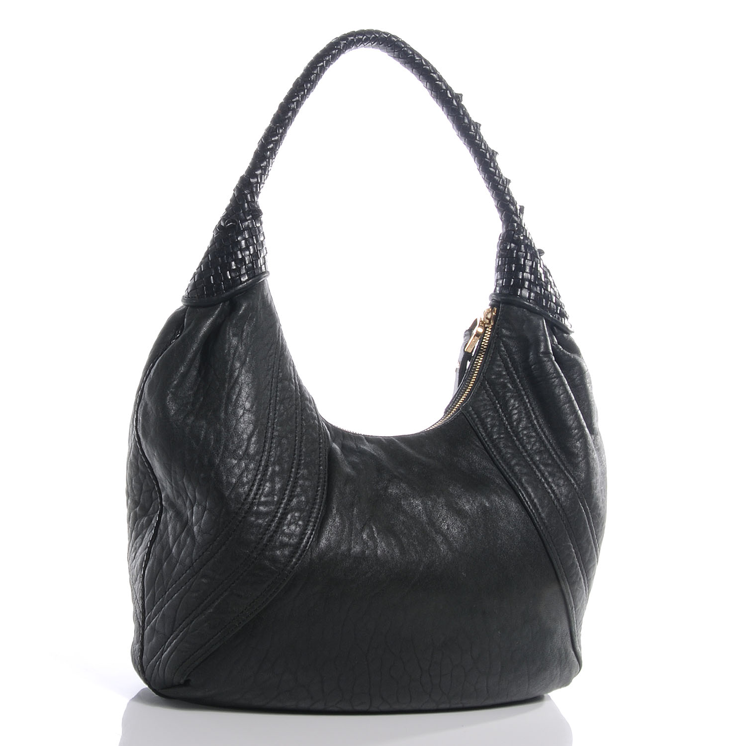 Fendi Nappa Nuvolata Spy Hobo Black 3 of 11