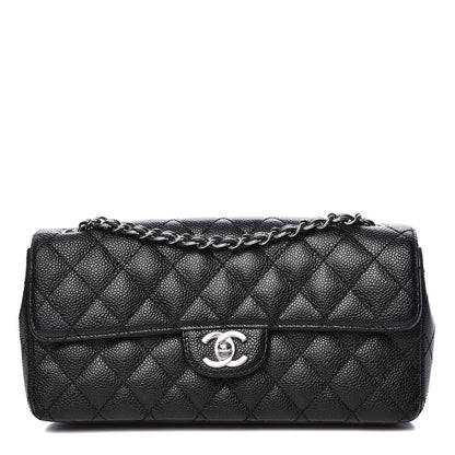 Chanel Caviar Quilted East West Flap Black 1 of 10