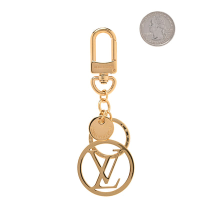 Louis Vuitton LV Circle Bag Charm Key Holder Gold 2 of 3