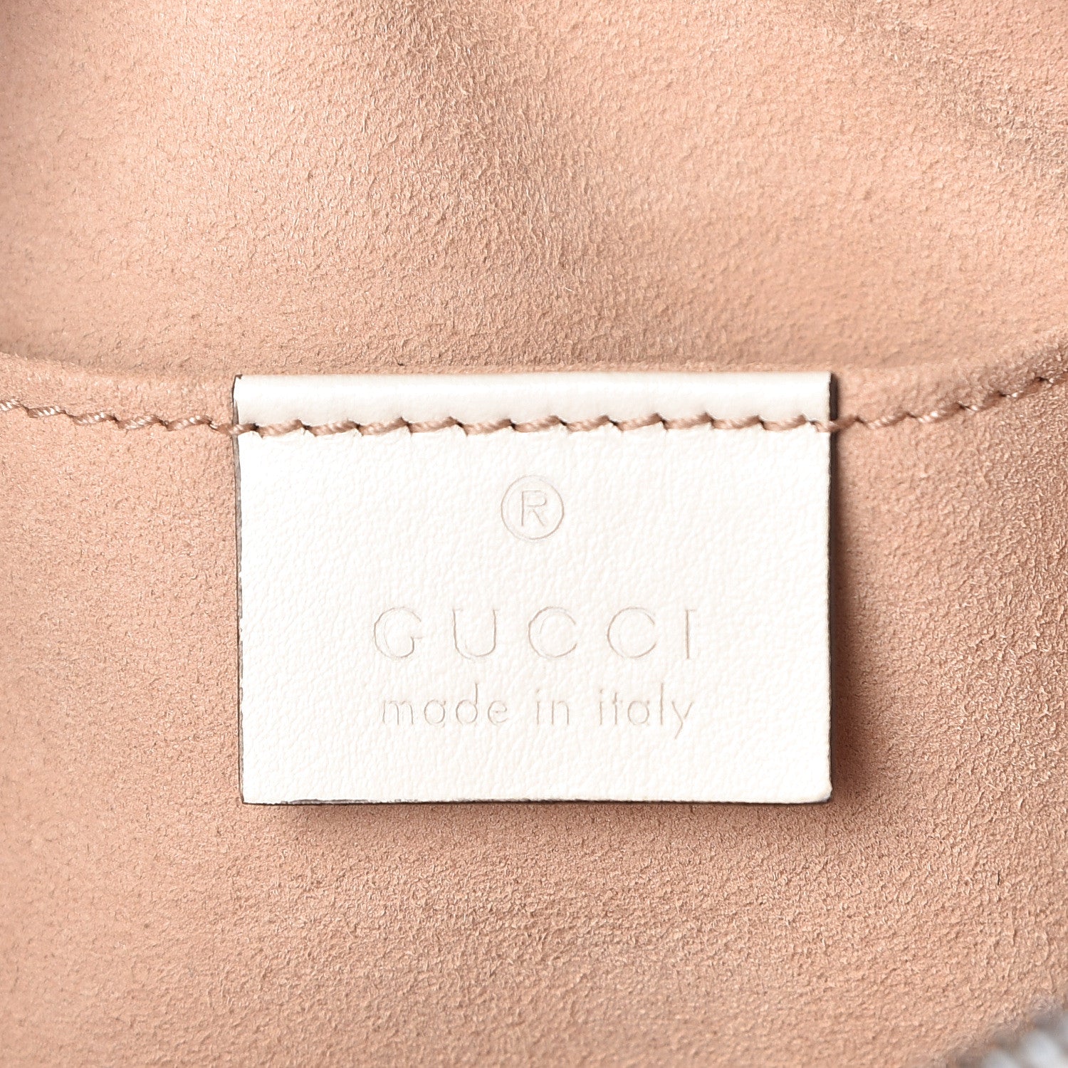 Gucci Calfskin Matelasse Mini GG Marmont Chain Shoulder Bag White 7 of 10
